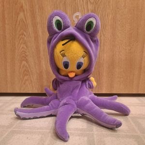 Tweety Bird Under The Deep Blue Sea Octopus Plush Purple Warner Bros 2001 Plush